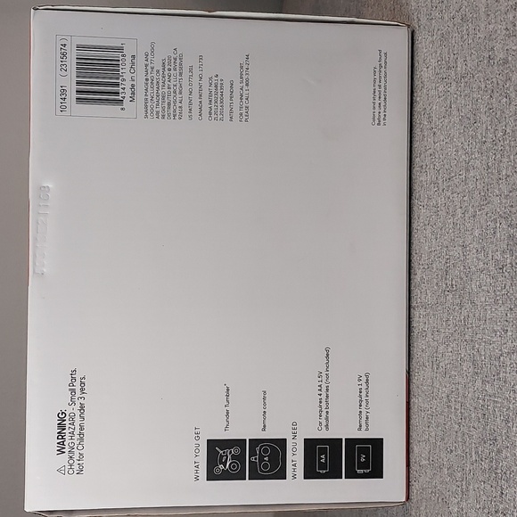 Sharper Image Thunder Tumbler Wireless Remote Control 360° Spinning Red Car NWT - Picture 6 of 13